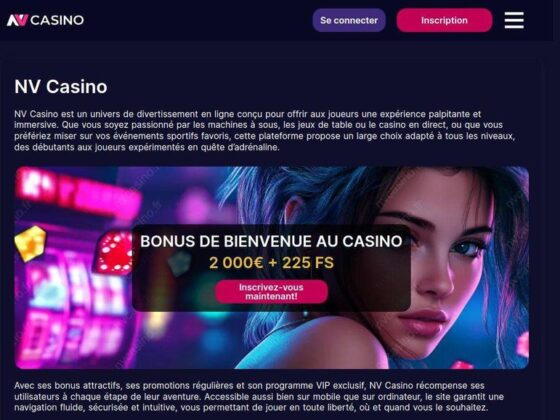 Les Meilleures Offres de Bonus NV Casino En Ligne
